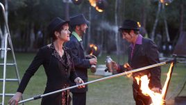 Fire Garden, Compagnie Carabosse, London’s Burning, a festival of arts and ideas for Great Fire 350. Produced by Artichoke. Photo by Matthew Andrews