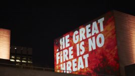 Fires of London - Fires Modern, Martin Firrell, London’s Burning, a festival of arts and ideas for Great Fire 350. Produced by Artichoke. Photo by Matthew Andrews