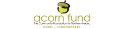 acorn fund, The community foundation for Northern Ireland. Derry - Londonderry logo