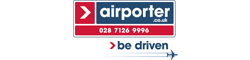 Airporter.co.uk 028 7126 9994 be driven - written in logo