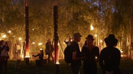 Fire Garden, Compagnie Carabosse, London’s Burning, a festival of arts and ideas for Great Fire 350. Produced by Artichoke. Photo by Matthew Andrews