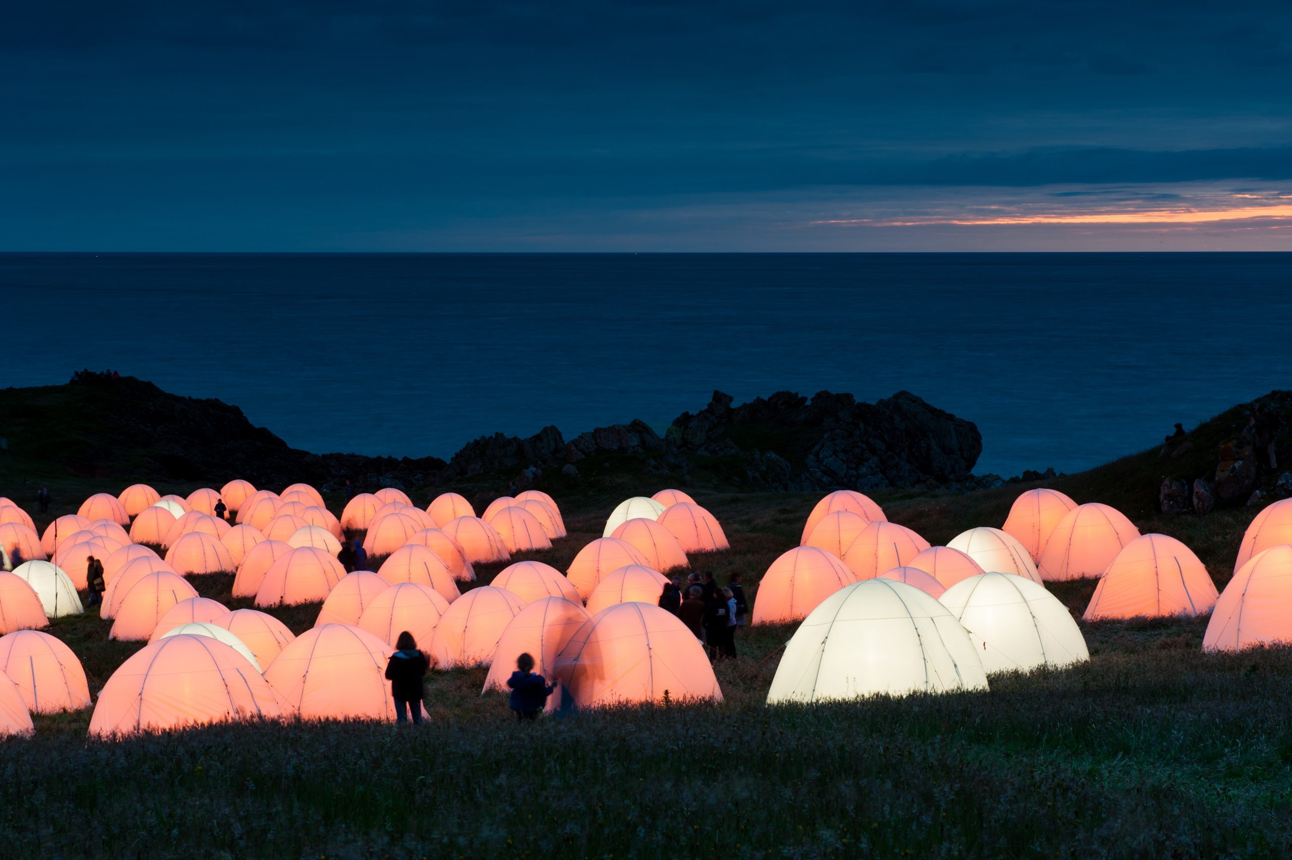 Peace camp at Cemaes Bay