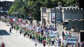 PROCESSIONS 2018 walking through Cardiff