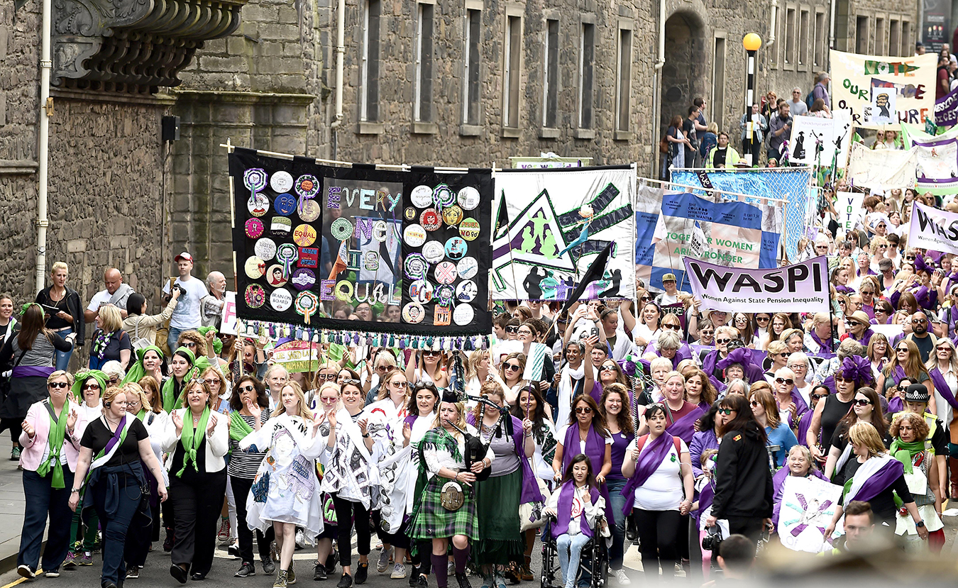 Processions 2018 walking through Edinburgh