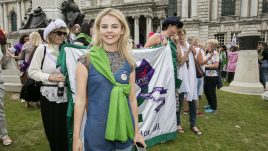 Saoirse-Monica Jackson at PROCESSIONS Belfast, an Artichoke Project Commissioned by 14-18 Now ©Brian Morrison