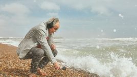 John recording sounds of the sea