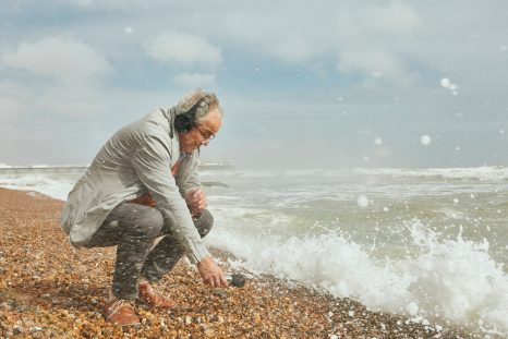 John recording sounds of the sea