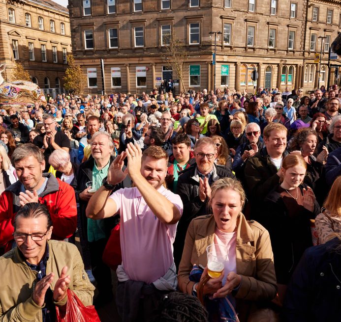 Audience at HERD event in St George's Square