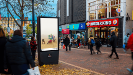 An image of a digital screen showing the artwork ‘JUST US!’ (2023) by Amit Sihag.