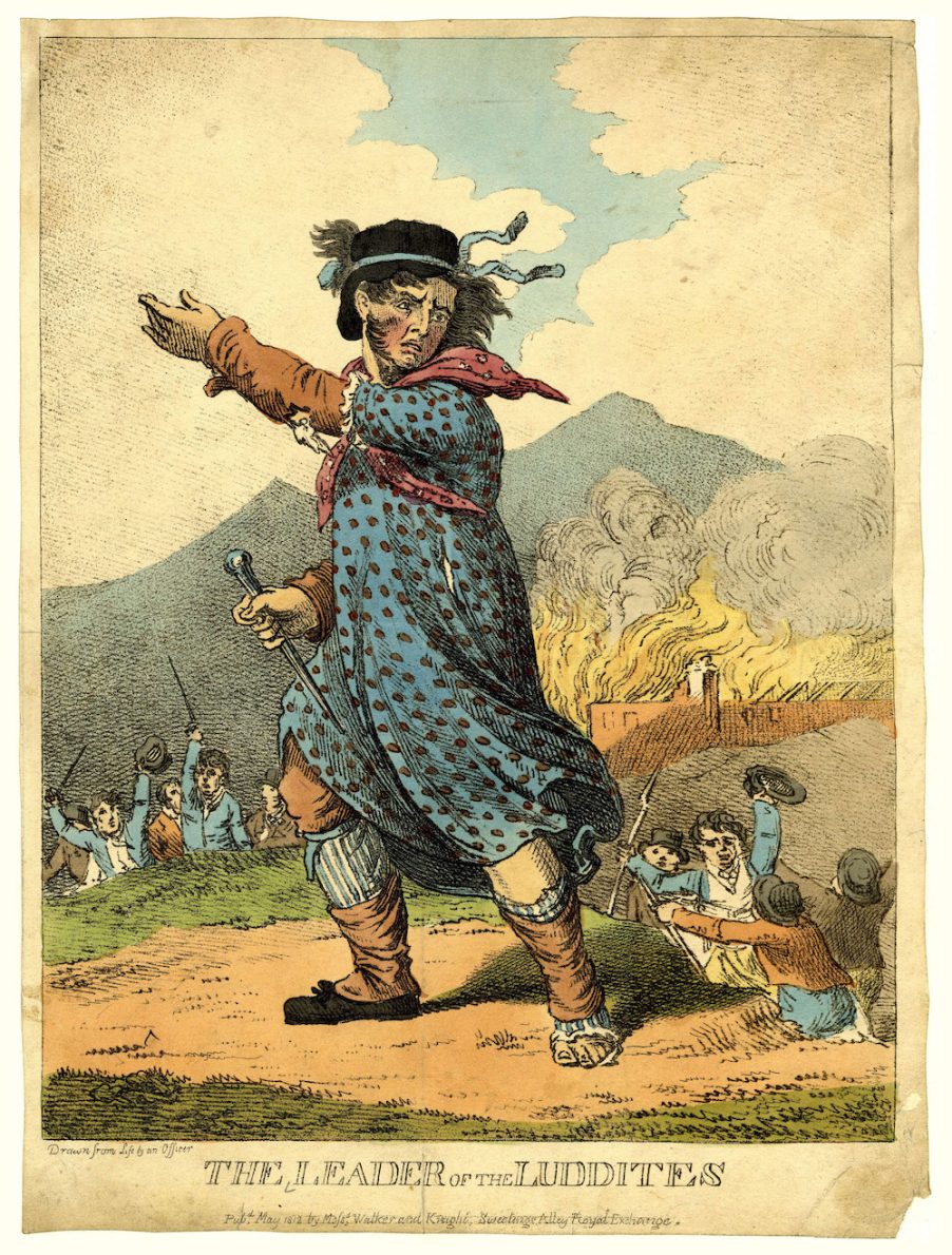 Illustration of The Leader of the Luddites